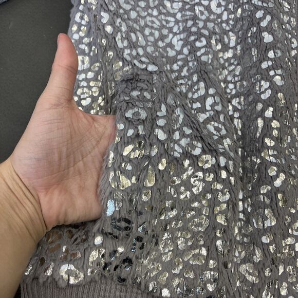 Victorias Secret PINK Limited Edition Faux Fur Foil Leopard Print Hoodie Sz Sml - Picture 8 of 11